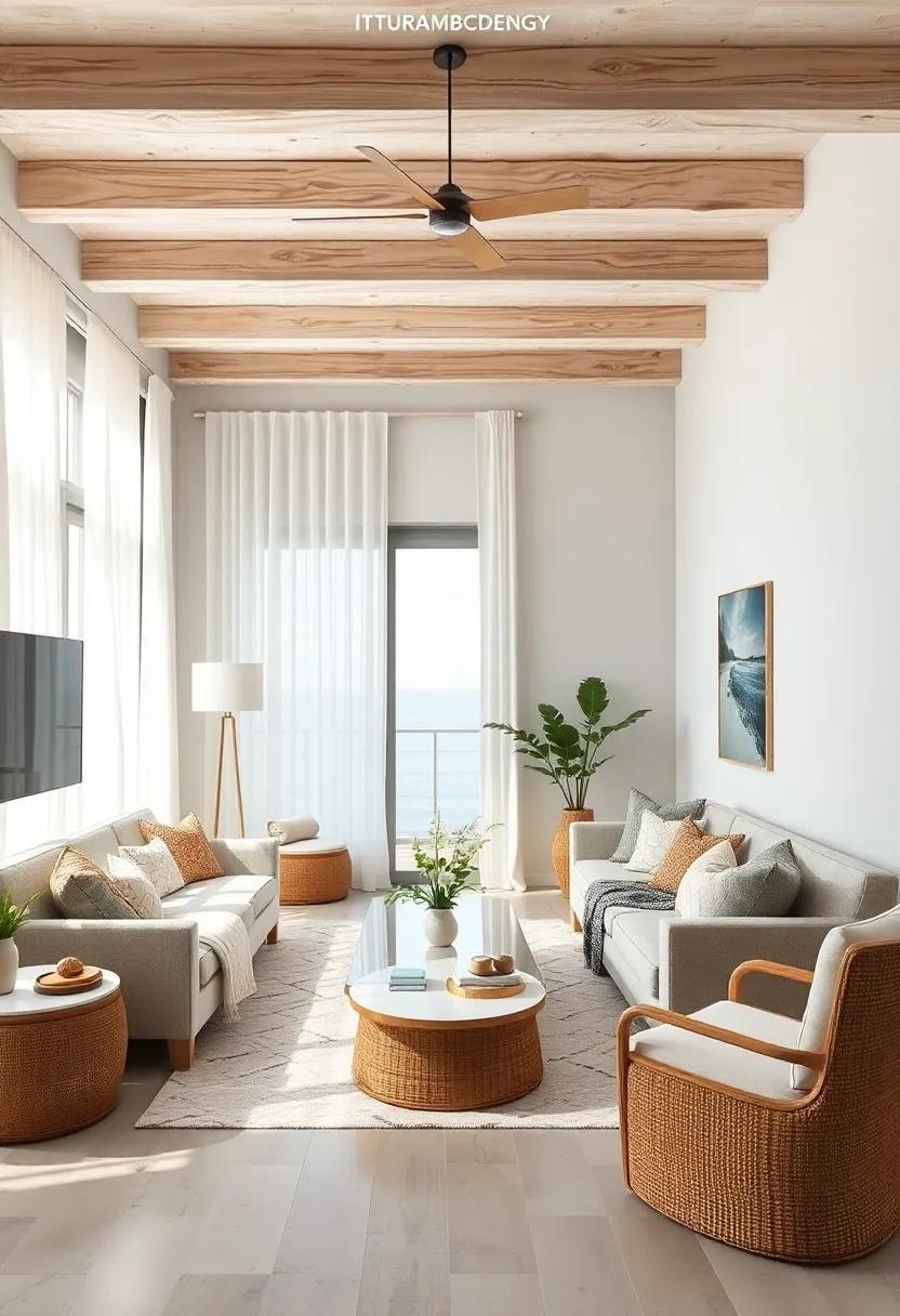 Use Light,flowing⁢ Fabrics:​ Opt for sheer curtains or‌ linen‍ throws to create a⁢ breezy vibe,allowing natural light to filter ⁤through while keeping the space bright