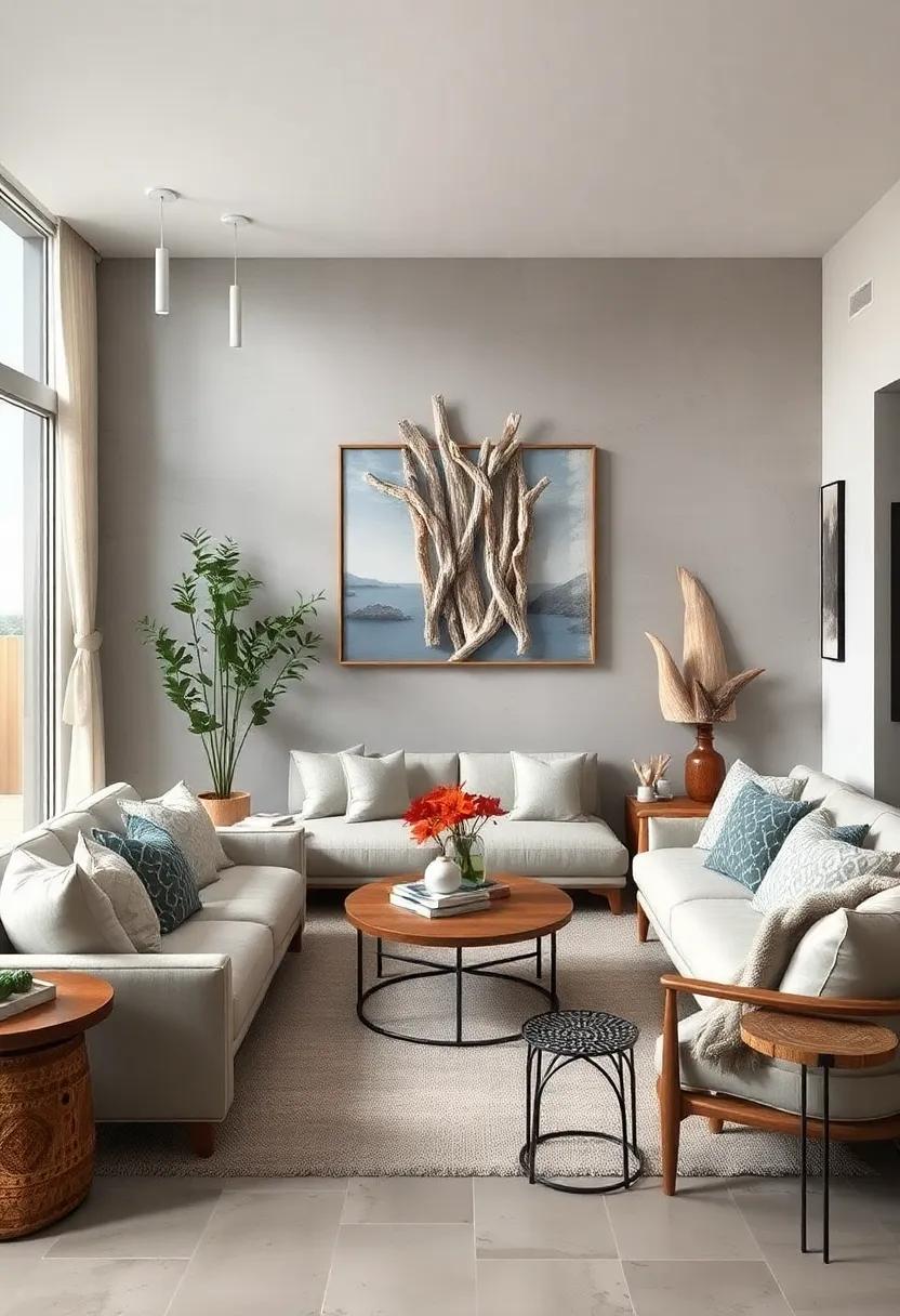 Source⁤ Driftwood Pieces: incorporate‌ driftwood sculptures or wall hangings as ‌organic art pieces ‍that ​connect your living space to the shoreline