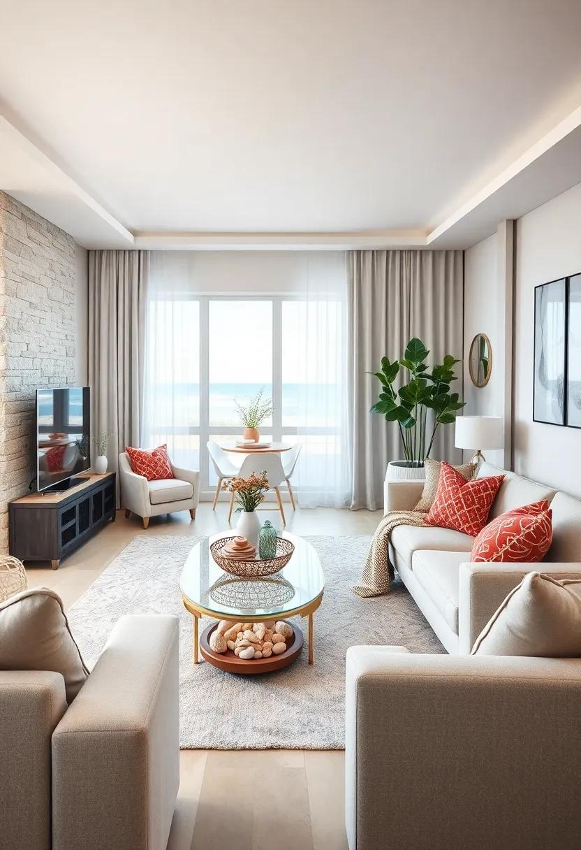 Utilize Beachy Accents: Scatter seashells, starfish,‍ or sand in decorative bowls or glass ⁣jars for subtle​ seaside​ accents that enhance the coastal⁢ theme