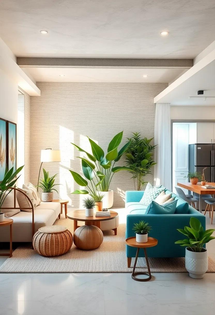 Add Coastal plants: Incorporate plants like succulents, palm ‍leaves, or bamboo⁢ to infuse a touch⁣ of nature and freshness‍ into your coastal decor