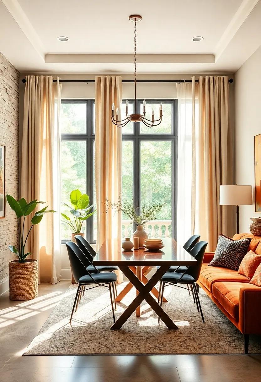 Select light-filtering linen curtains that add ​an organic touch to‌ your‌ dining‍ room while‍ maintaining⁤ a laid-back‍ elegance‌ perfect for casual dinners