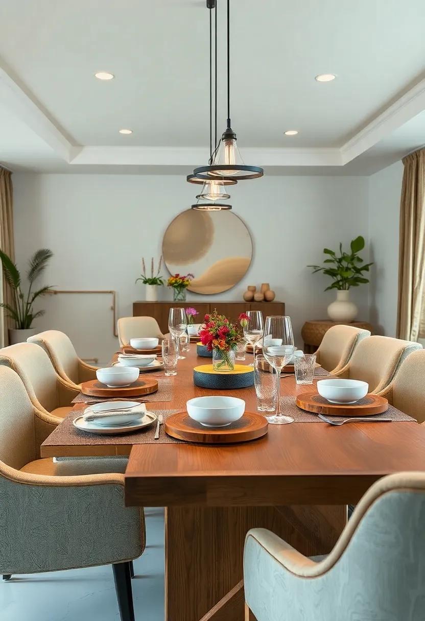 Layered Textures: Combine different​ materials like linen placemats, wooden ‍chargers, and ceramic dishware to create a visually appealing contrast on your table
