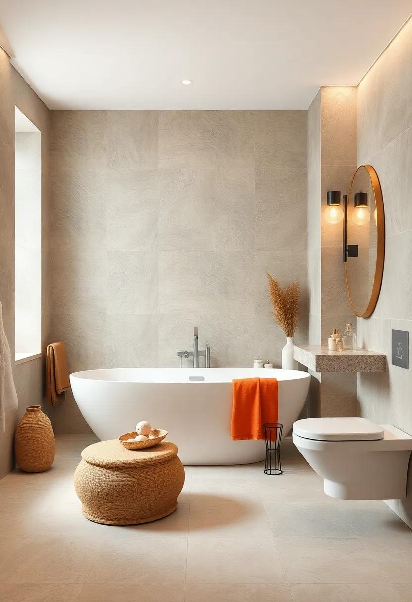 Minimalist ⁤Zen: Subtle,muted mosaic tiles ‌used sparingly uphold a minimalist principle,creating a calming‍ and peaceful retreat