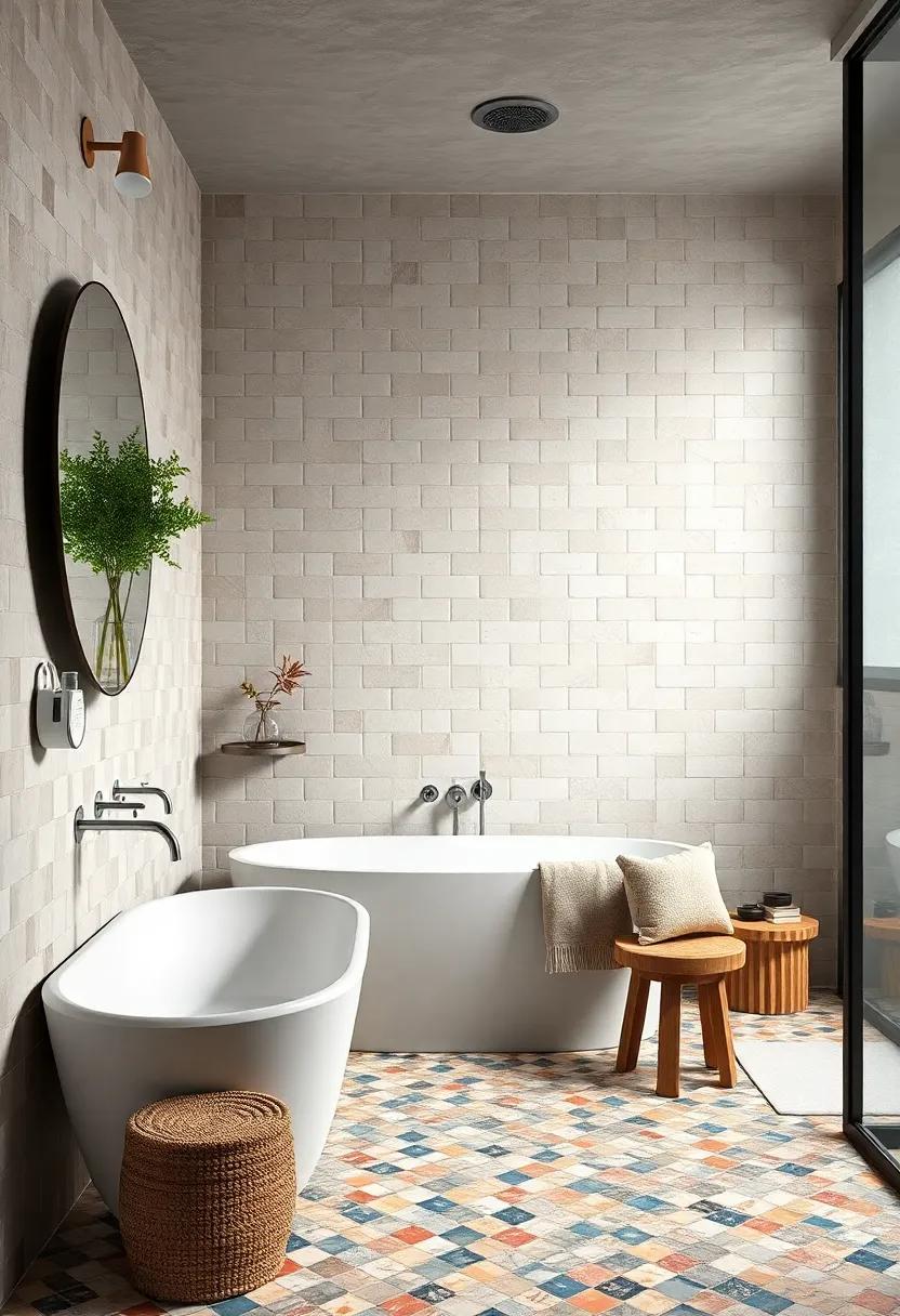 Retro Revival: ​Tiles paying homage ‍to mid-century style inject ​fun ​and nostalgia into bathroom designs,full⁤ of character ​and charm
