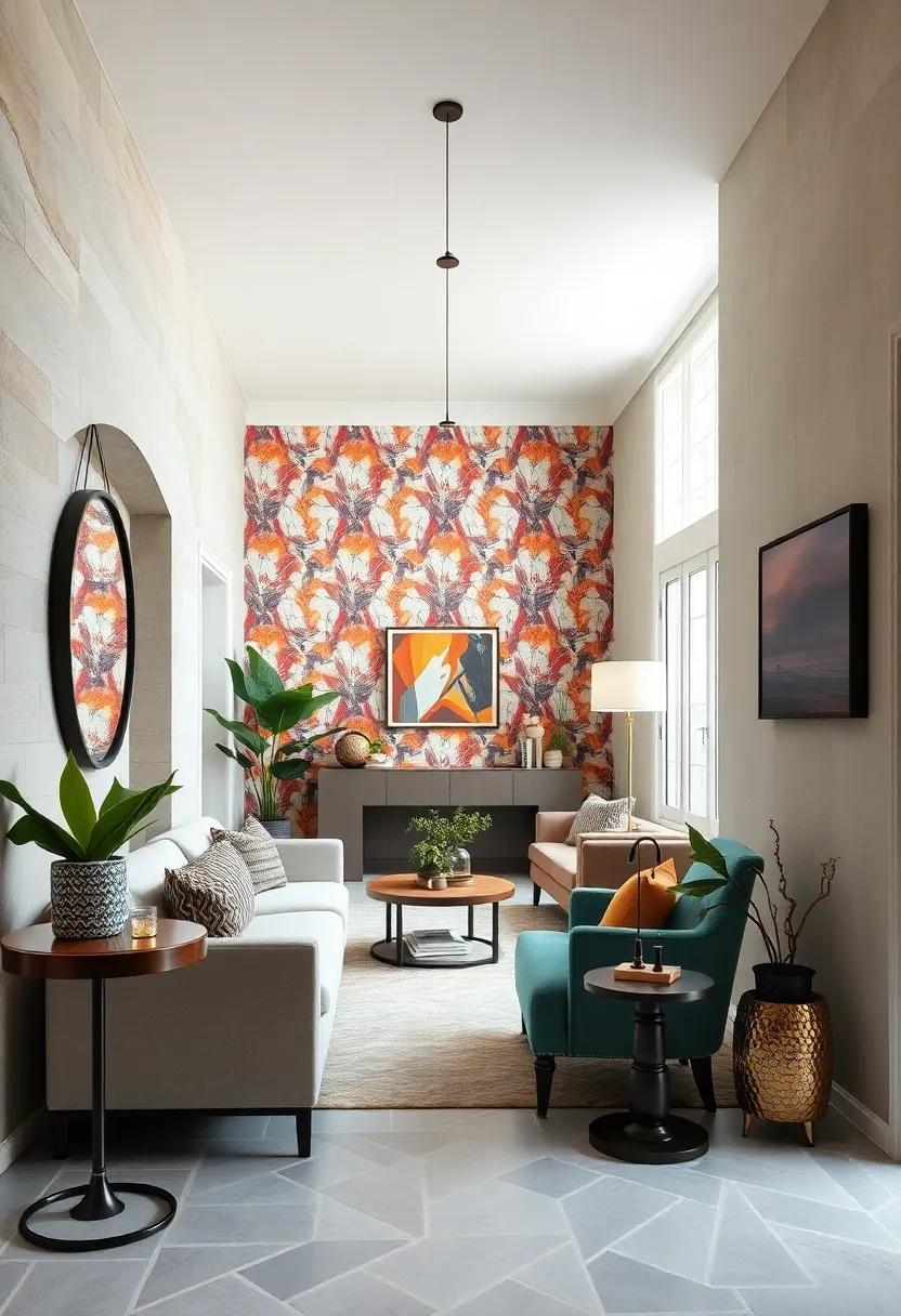 Bold Wallpaper: Choose a‌ lively wallpaper pattern ​to create a‍ striking focal point that transforms ‌the entryway