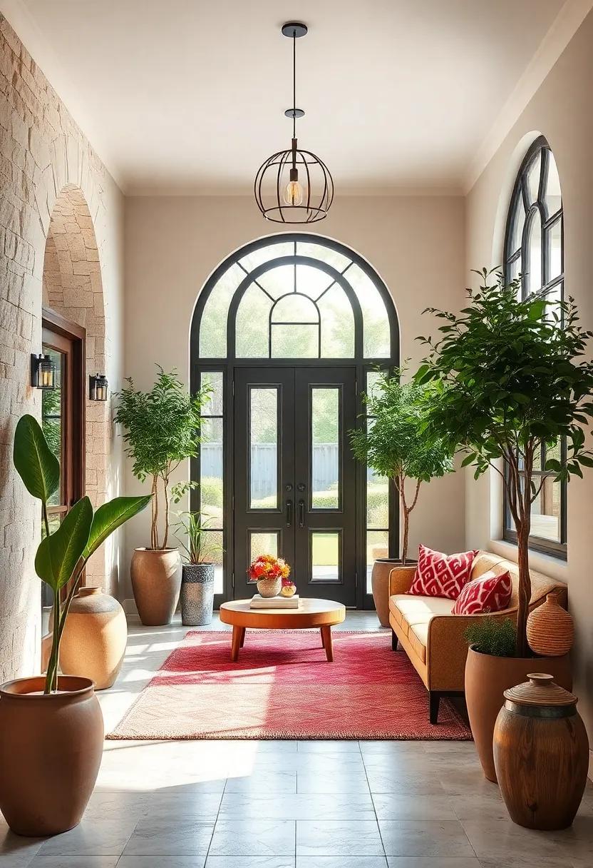 Potted Trees: ⁣Position tall potted trees to frame the entryway and ⁣create a grand entrance that⁢ feels⁢ lush