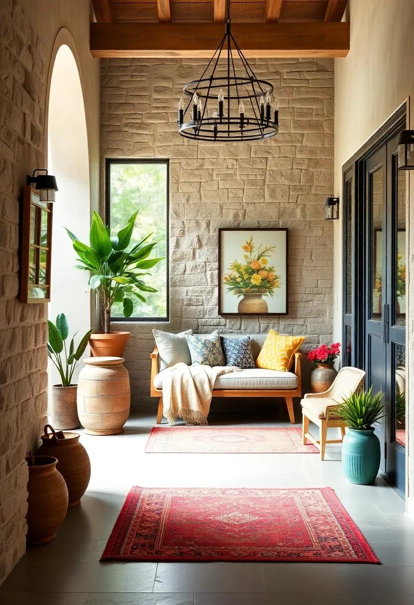 Cozy‍ Textiles: Layer ‌cozy textiles like throws and cushions on a bench ‌to‍ make ‍the ⁢entry feel warm and inviting