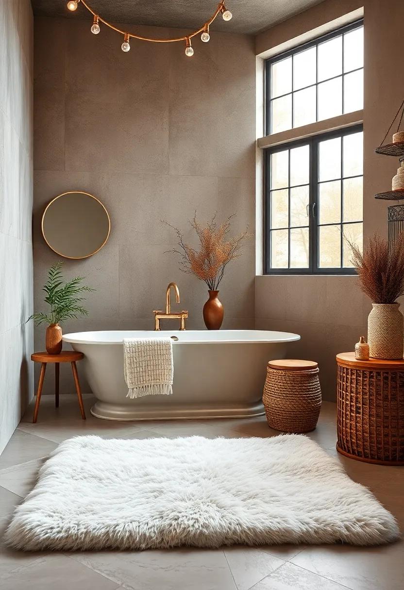 Faux Fur Bath Rug - Indulge ⁤in ⁤luxury ⁢with a​ plush ​faux fur bath rug,creating a cozy oasis where relaxation ‍is always ​within reach