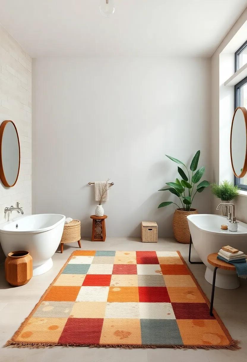 Handmade‌ Patchwork ⁢Canvas Rug - Celebrate craftsmanship with a handmade patchwork canvas rug that tells ‌a story and showcases ⁢unique ⁤design elements
