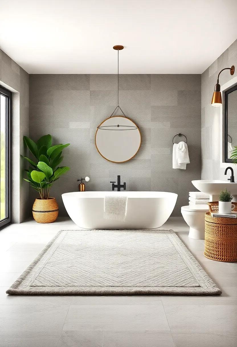 Handwoven Cotton Tufted Rug - Add ​texture and sophistication​ with a handwoven ⁣cotton tufted rug that makes your morning routine‌ feel indulgent and cozy