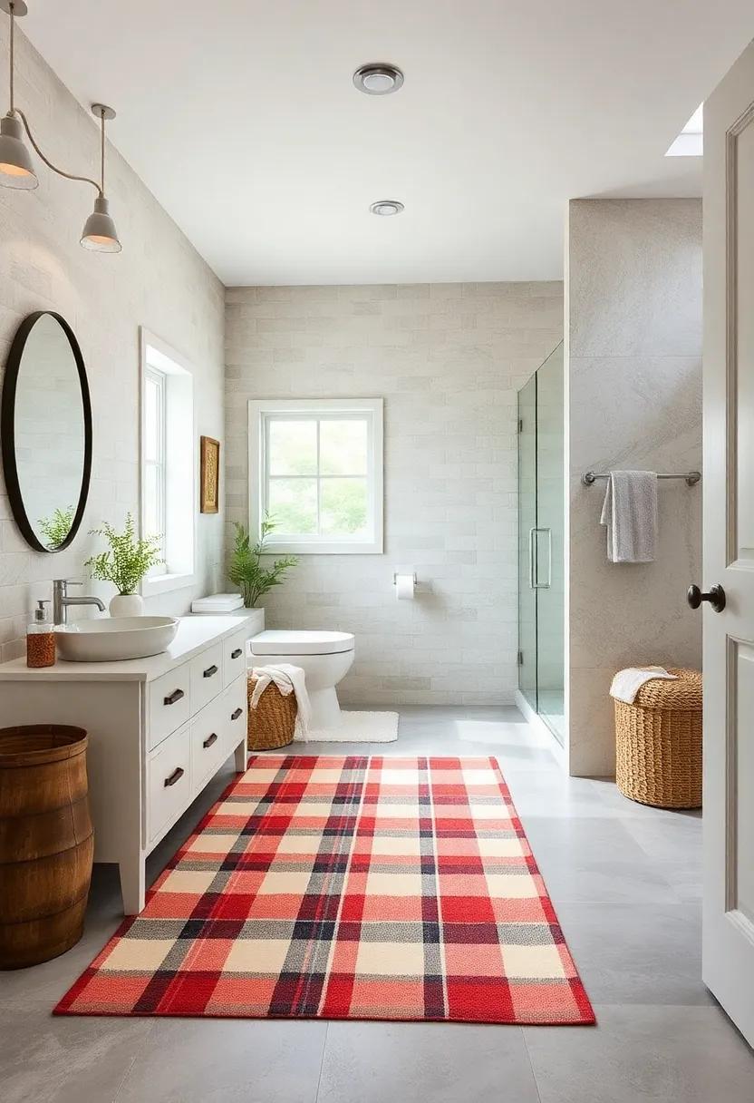 Rustic Plaid⁤ Utility Rug - Blend utility with style ⁢using⁢ a‍ rustic plaid utility rug, guaranteed ​to enhance your farmhouse ⁢decor while being practical for⁣ heavy use