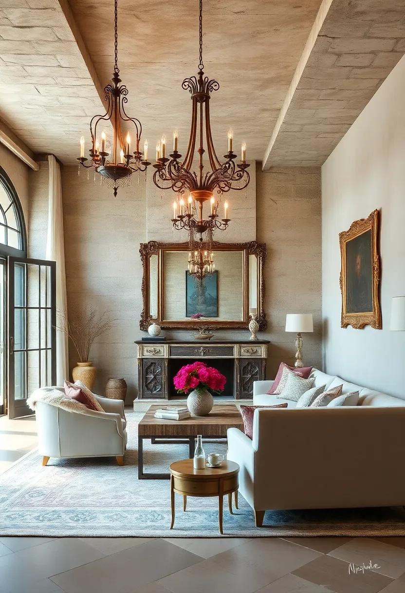 Fragmented Mirrors: Antique mirrors with ornate frames ⁤reflect light beautifully and create an ‌illusion of more space