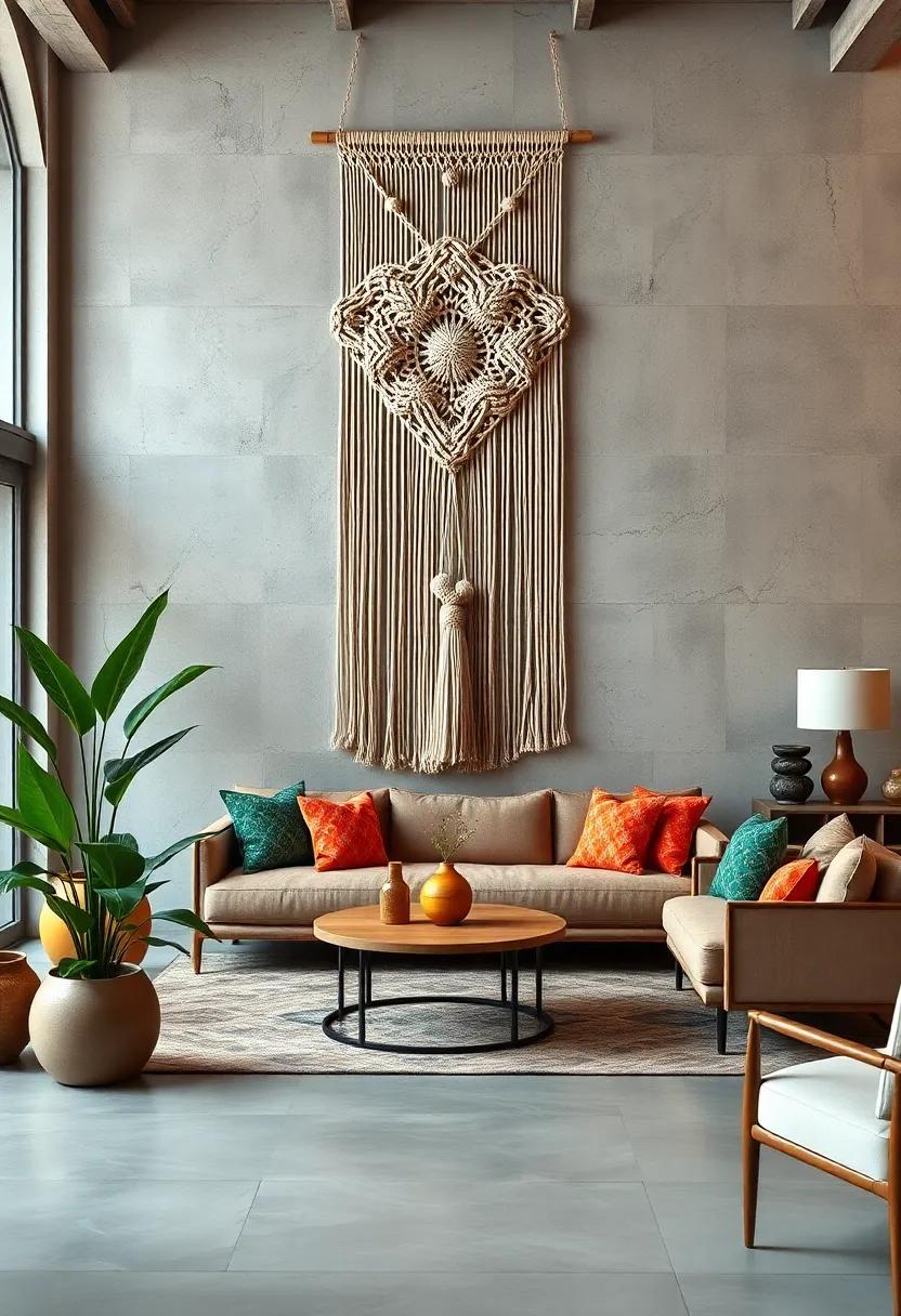 Macramé Wall ‍Hanging: ⁣Intricate knots and‍ organic shapes come ​together⁣ in ‌this wall décor,making a ⁣striking focal⁢ point in ⁢any room