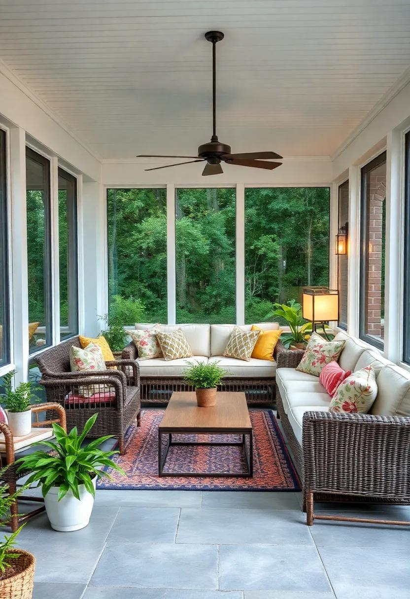 Textured Layers: ⁣Combine various textures—think wicker,⁣ soft fabrics, and natural woods—to⁣ enhance your ⁤sectional's cozy appeal on the porch