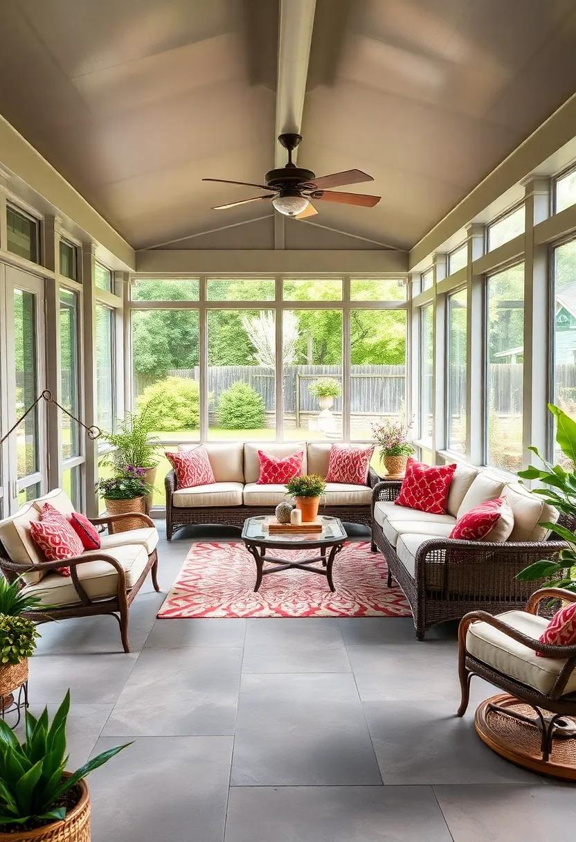 Vintage Vibes: Incorporate retro-inspired sectional⁣ sofas with unique designs, adding ⁤charm and nostalgia to your screened-in oasis