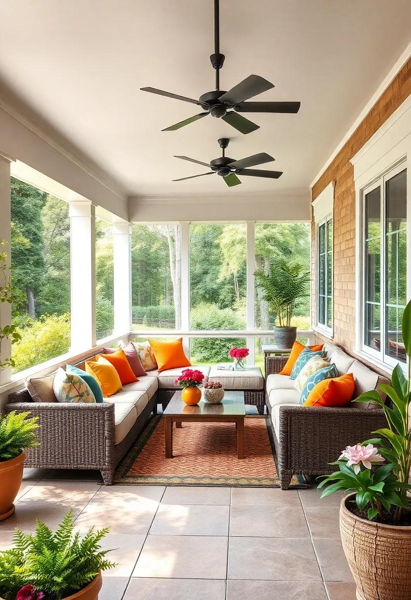 Color Block Bliss: Play with bold color blocks in your sectional‍ design,ensuring your porch pops with vibrancy and joy