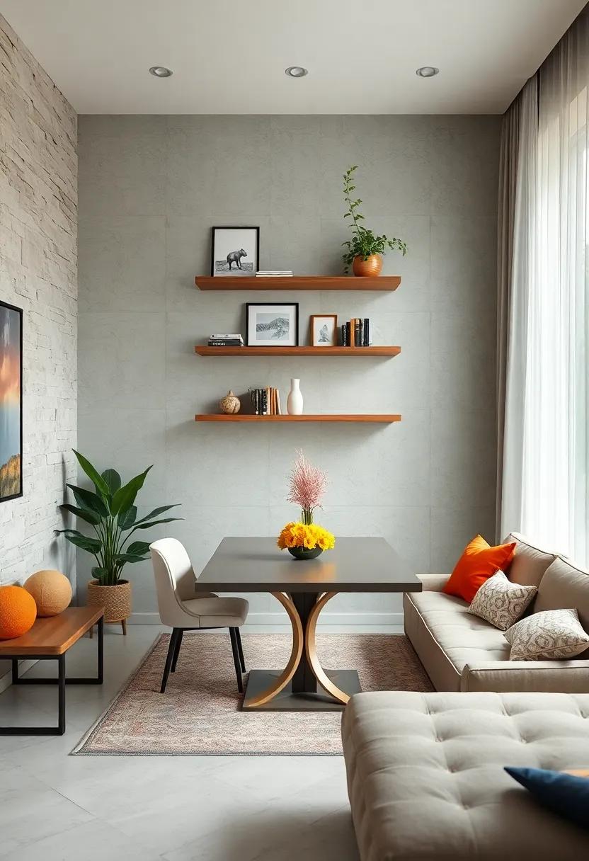 Floating⁤ Shelves: Utilize wall space with ‌floating shelves for displaying decor items,books,or plants without consuming floor space