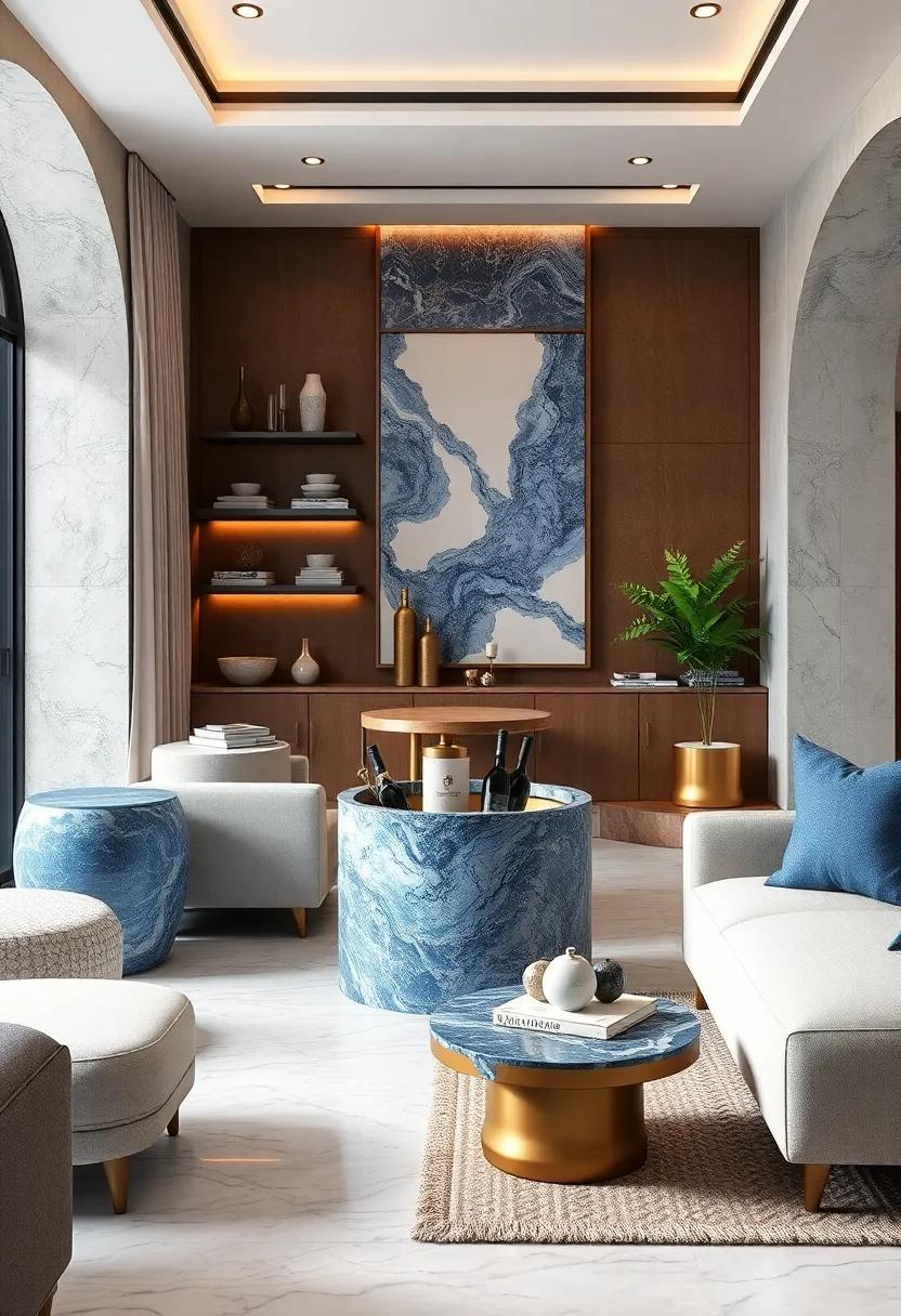 Blue Marble Wine Coolers: Keep your favorite wines at the perfect temperature while adding a luxurious‍ element to your dining or entertaining spaces