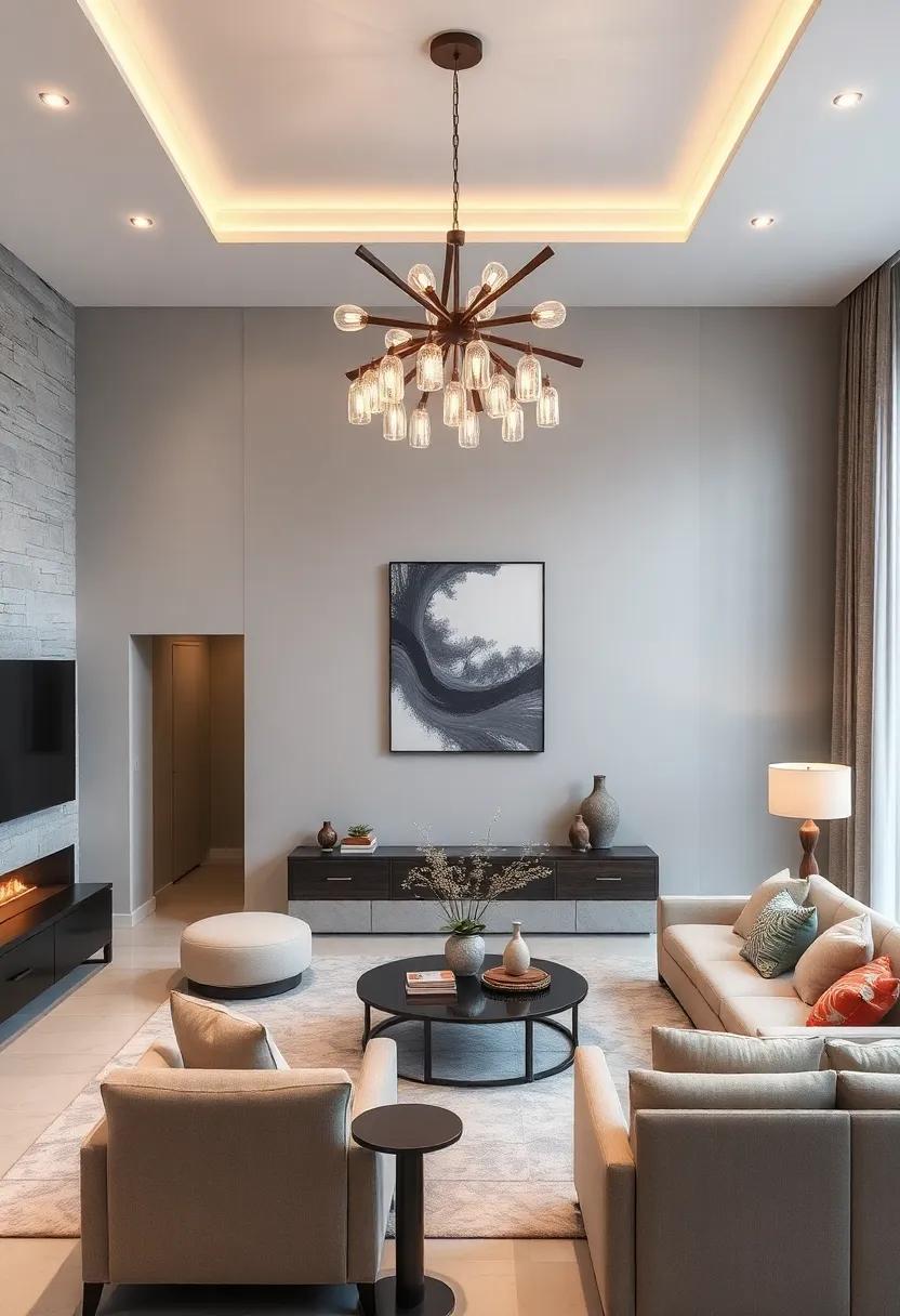 Mixed Materials Magic: Go for⁢ a chandelier that artfully combines ⁤wood,metal,and glass for an eclectic look that seamlessly blends with various‌ interior‍ styles
