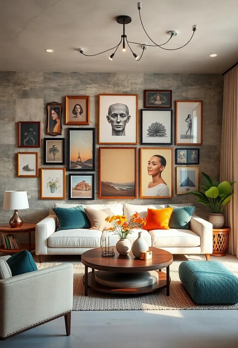 Curate a Cohesive Gallery Wall: Use a mixture of⁢ frame styles,sizes,and mediums that come together harmoniously to tell ​a story