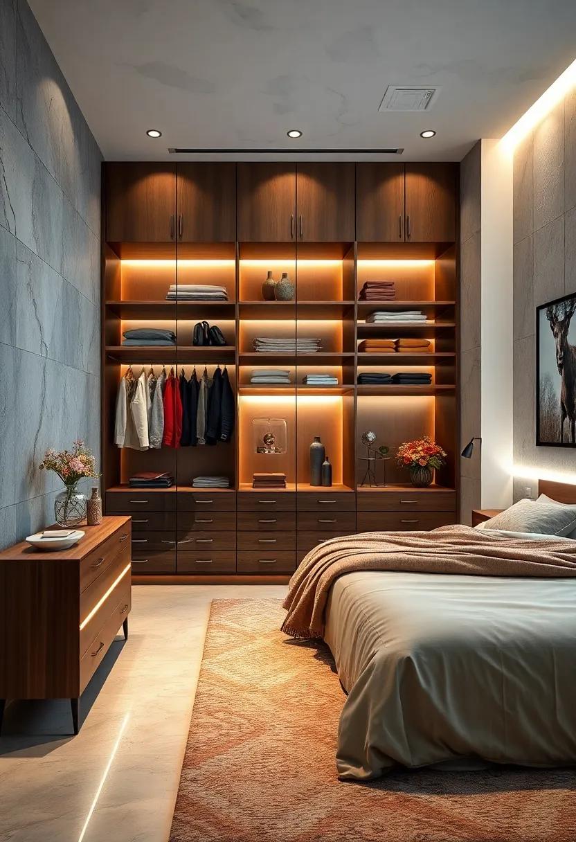 Soft Lighting: Integrate LED lights into‍ your wardrobe design for an inviting glow that enhances visibility and ambiance