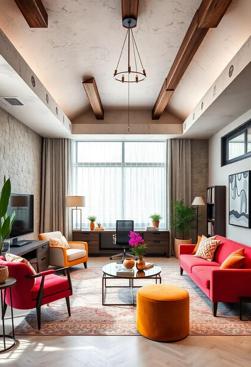 Choose statement Flooring: ⁣Go beyond standard flooring‌ with colorful⁤ tiles⁤ or bold⁢ area rugs to⁢ make your office floor a focal⁣ point