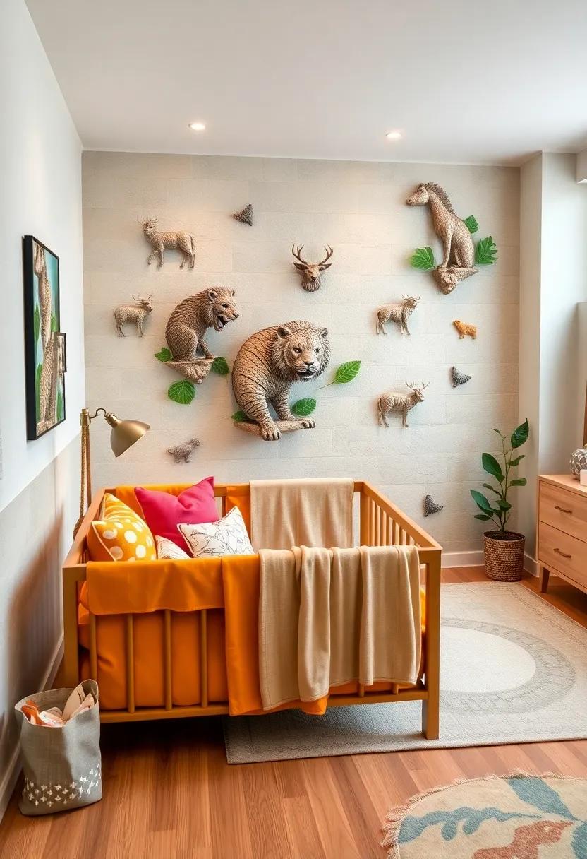 Animal Sculpture Decals: Use removable⁤ wall decals of⁢ animal​ sculptures to add a playful ​yet elegant​ touch without ‌the commitment⁢ of ⁤paint