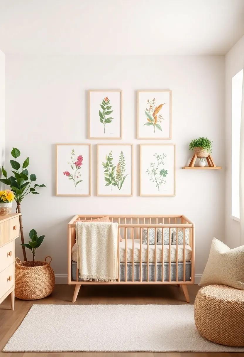 Botanical Prints ​Gallery: Create a gallery ⁢wall featuring framed ⁤botanical illustrations or photographs to inspire a love for nature⁢ from an early age