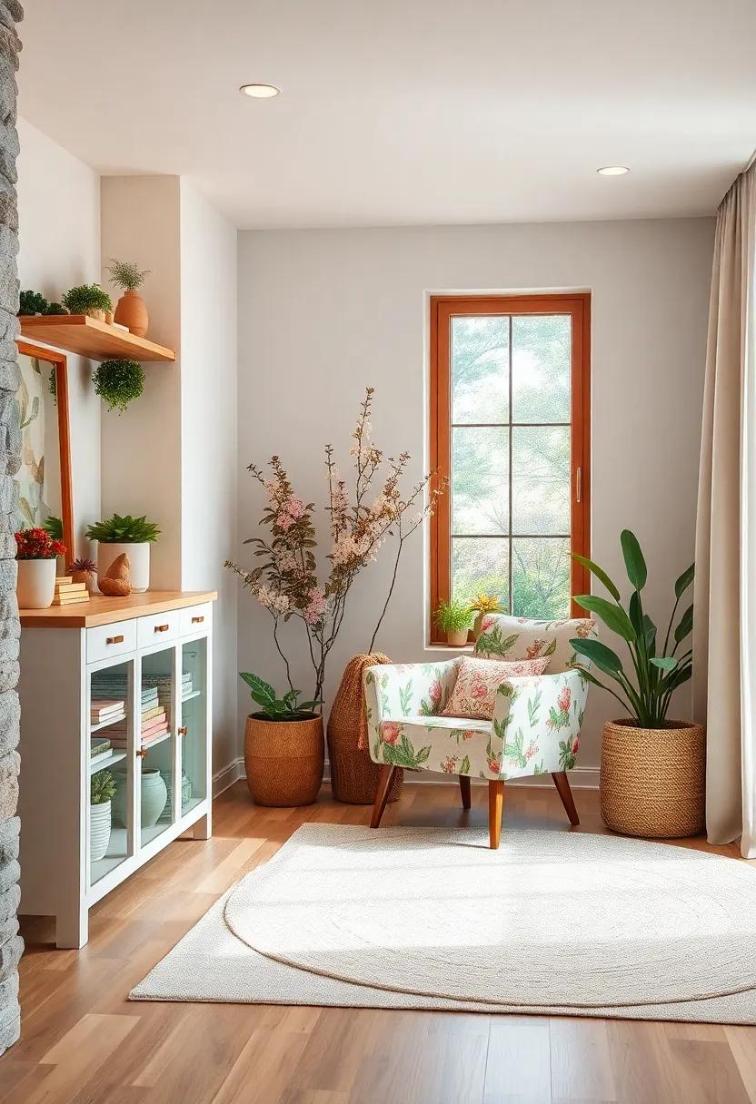 garden-themed ‍Accent Chair: Place a cozy accent chair with floral prints in⁤ a ‌reading nook ‌to ‍invite​ relaxation and storytelling