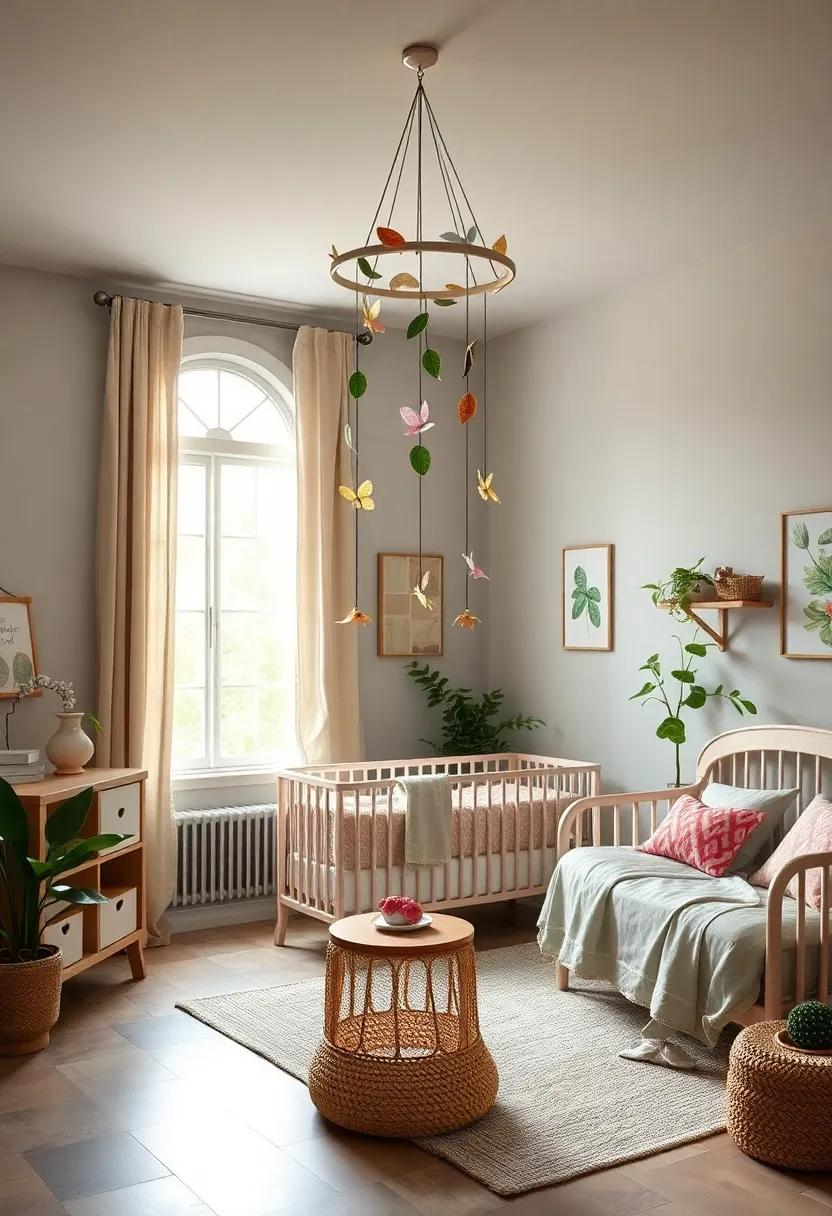 Nature Mobile: Craft or⁤ purchase a mobile adorned with leaves, butterflies, and flowers that dances gently overhead to fascinate your little one