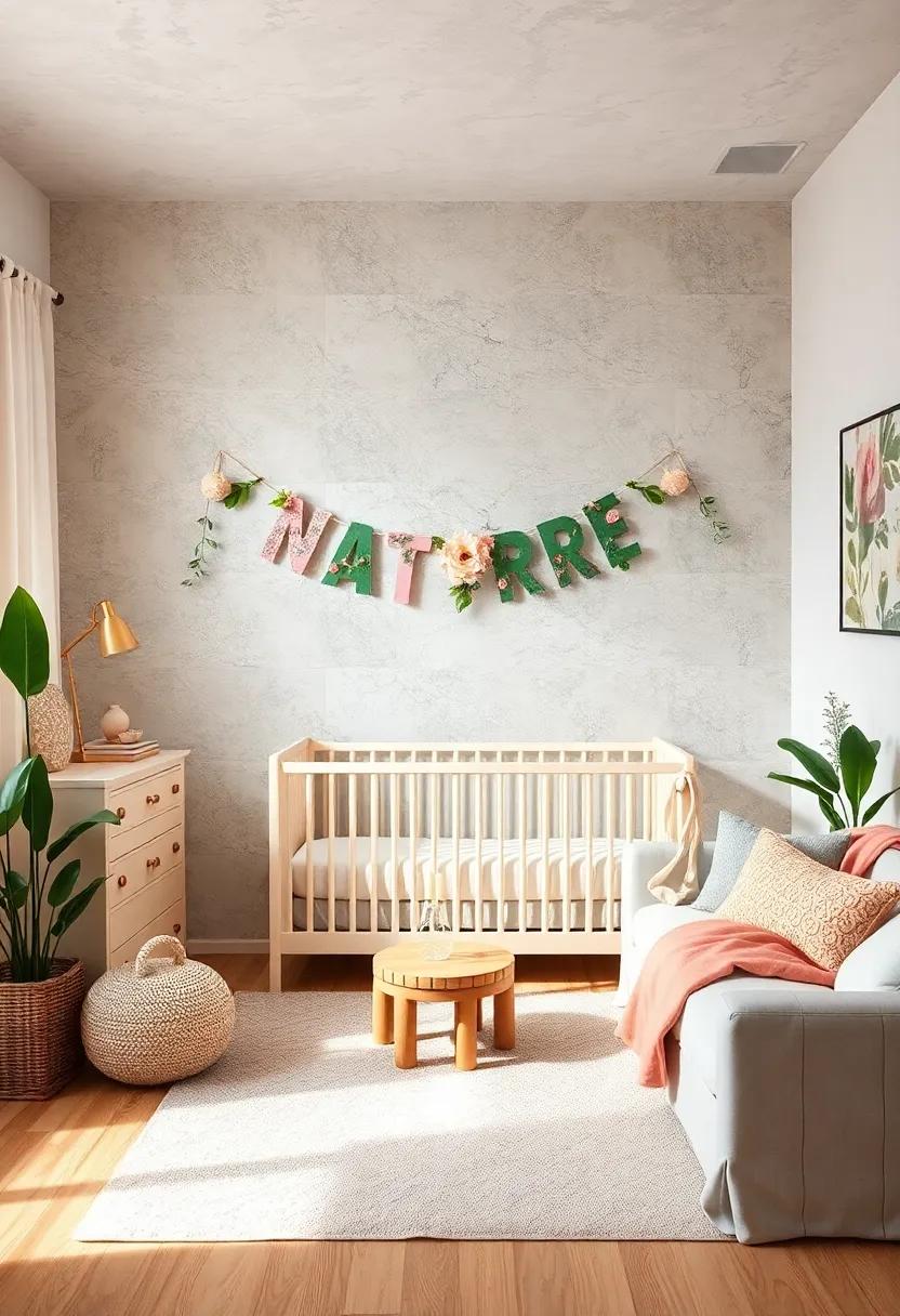 Personalized Nature‌ Name Banner: Craft a custom name banner with floral or botanical elements to ​give a personal touch to the enchanting space