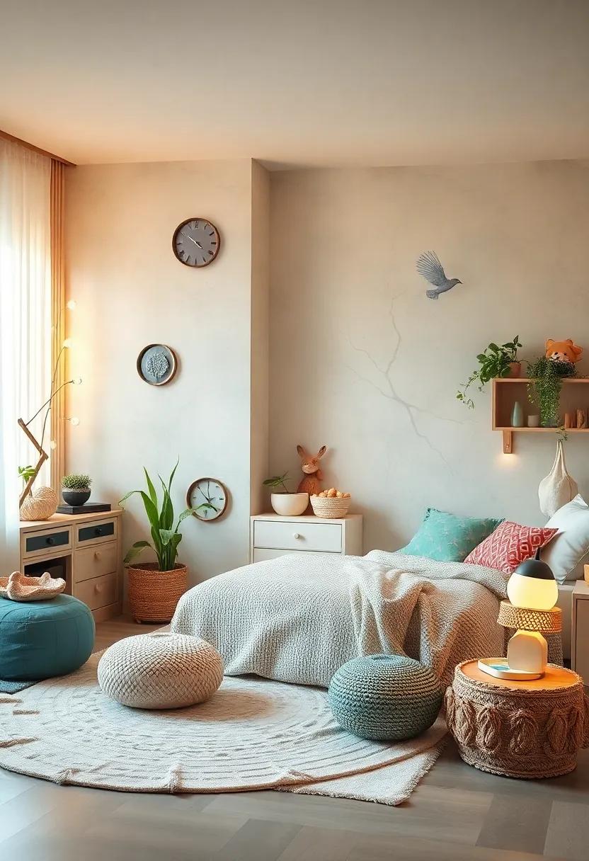 Soft‌ Lighting: Incorporate ambient ‌lighting through nature-themed lamps or fairy lights that ⁤create a magical⁣ atmosphere in‌ the ‌evening