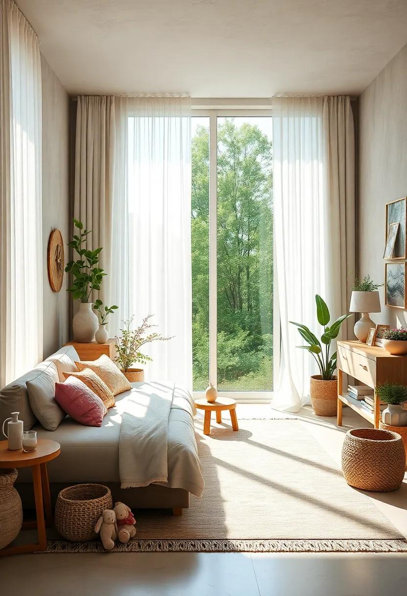 sunlight-inspired Decor: Let in ample⁣ natural light with⁤ sheer curtains ⁢that provide ‌privacy while letting⁣ the sunshine spill in