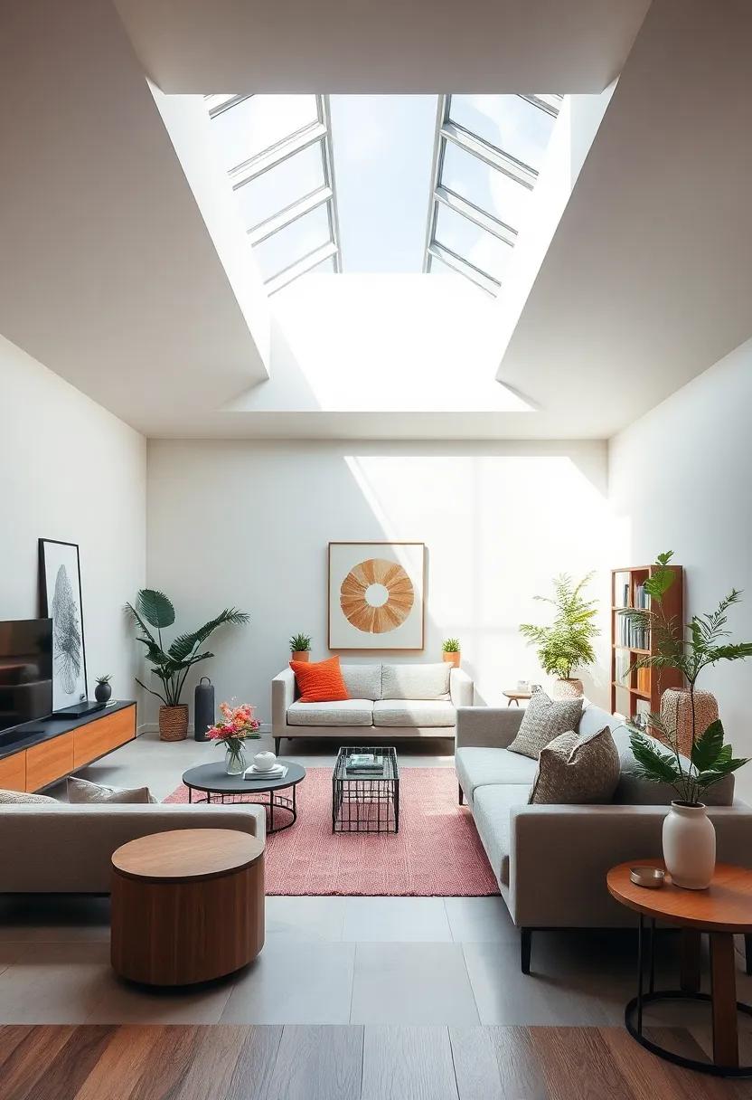 Implement​ a skylight to​ welcome natural light indoors,‌ creating​ an airy ambiance without the need for artificial sources