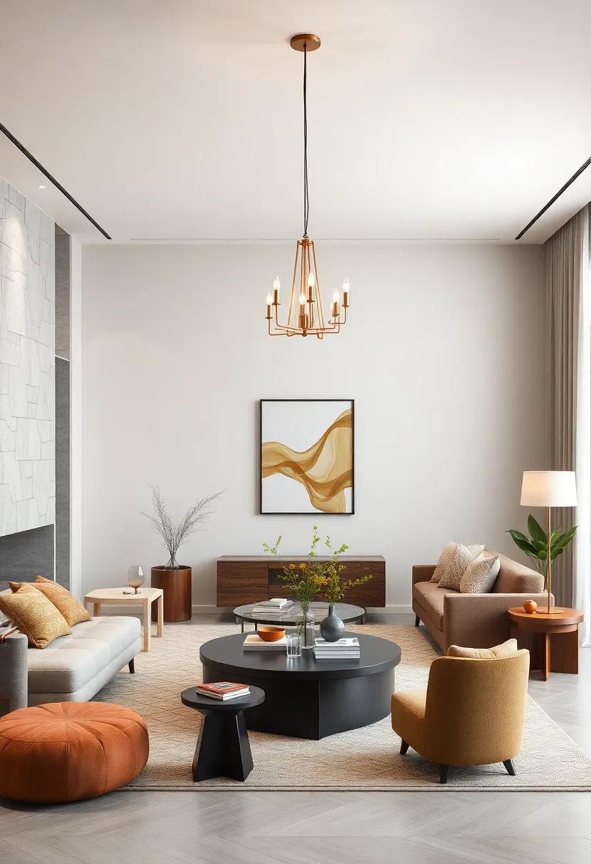 Invest in a minimalist chandelier that adds elegance without overpowering the room's ⁢overall design