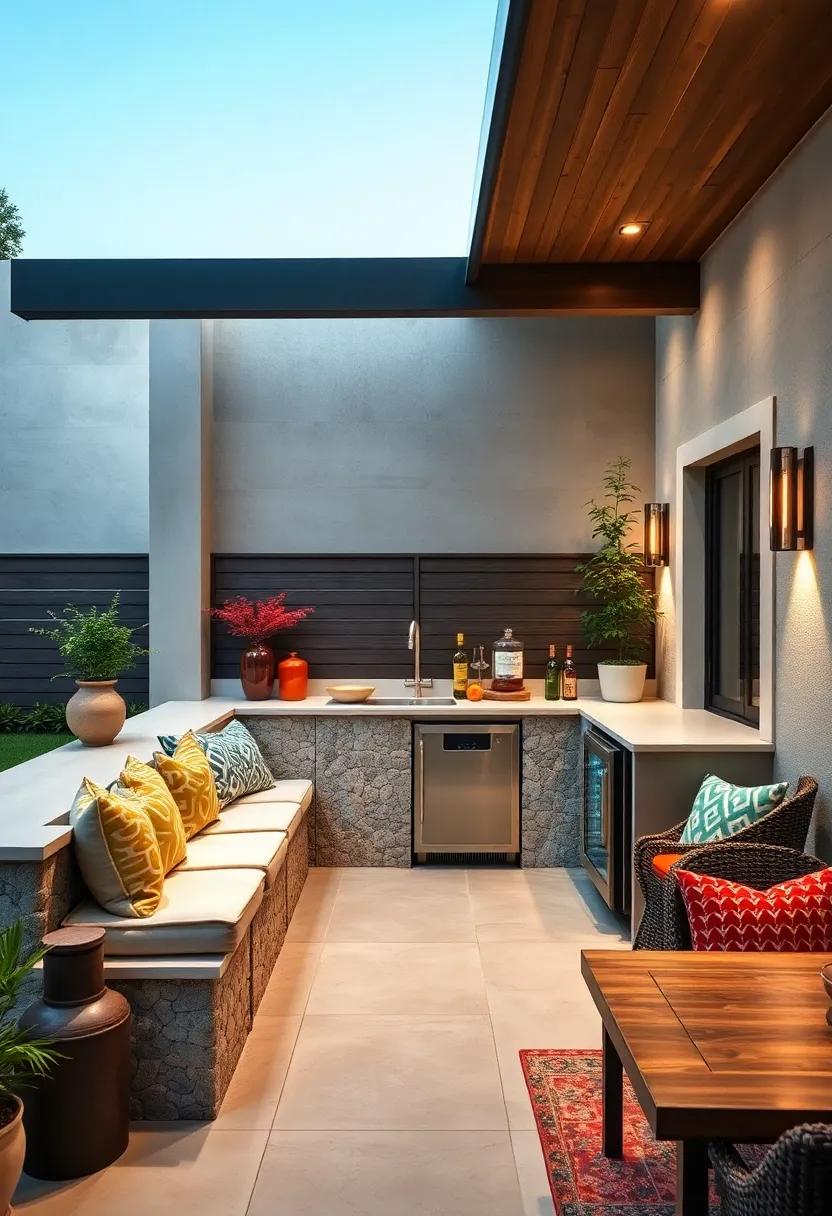 Built-In Cooler: Consider⁣ a built-in cooler for easy access to cold beverages, keeping‌ your guests refreshed during gatherings