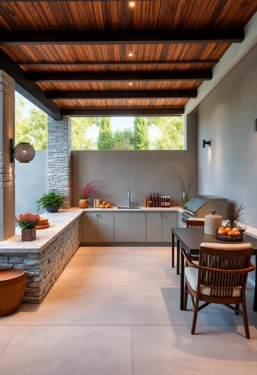 Built-In Grill ⁢Station: Position a built-in grill adjacent⁣ to‍ your bench ⁢for seamless cooking and serving capabilities during barbecues