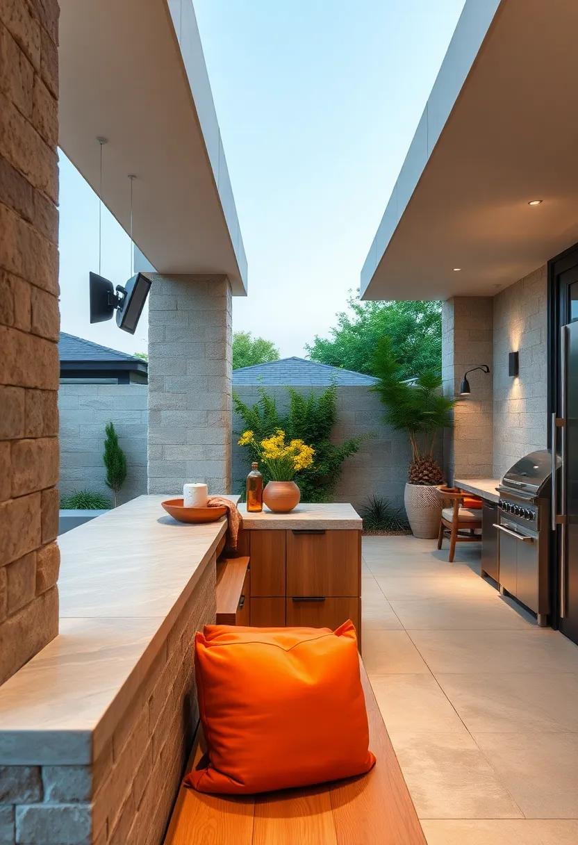 Built-In Speakers: Install weather-resistant speakers for a complete outdoor experience, allowing ⁢for​ music enjoyment while cooking and dining