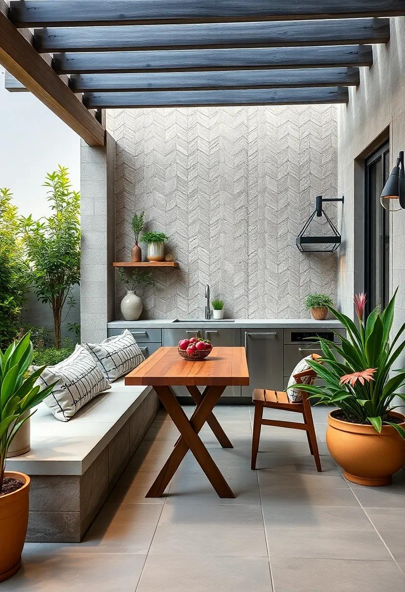 Movable Planters: incorporate movable planters with seasonal flowers or greenery to bring life to your outdoor bench area throughout the year
