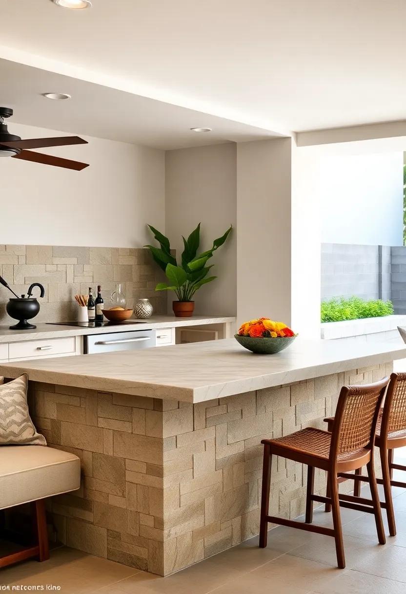 Natural Stone Countertops: Opt for​ natural ​stone countertops for an elegant​ and durable surface that adds ⁢sophistication to your ‌outdoor kitchen