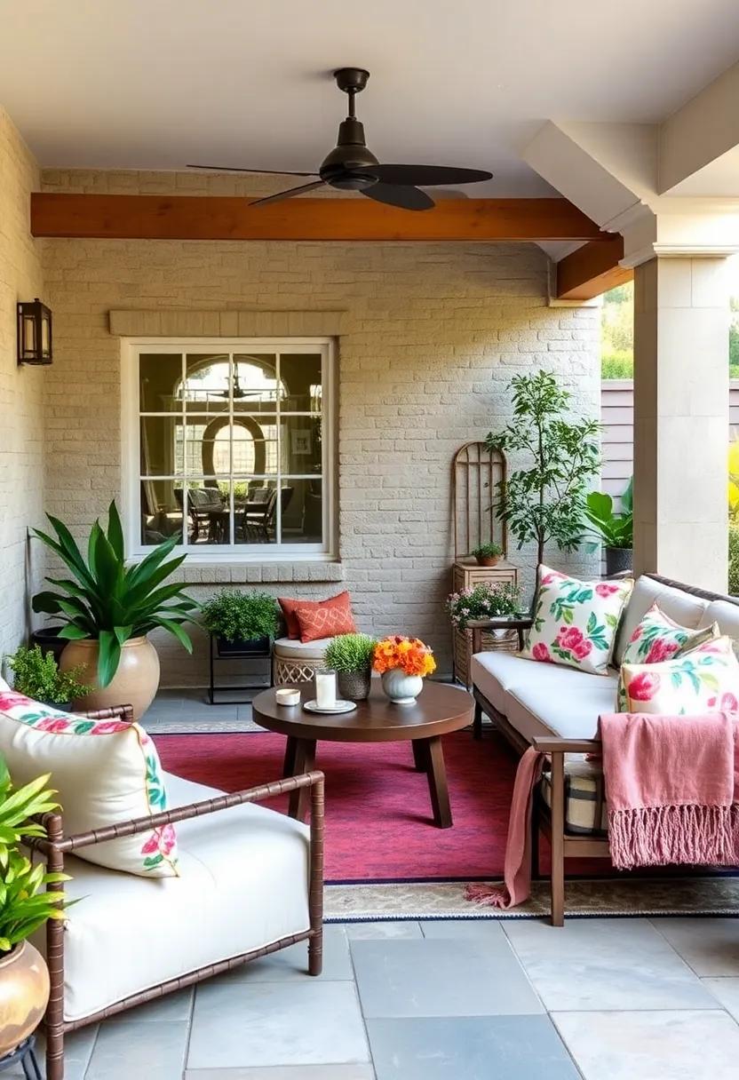 Bring in⁣ seasonal florals: Add floral-printed cushions to welcome spring‍ and summer‌ vibes, transforming‌ your patio into a blossoming haven