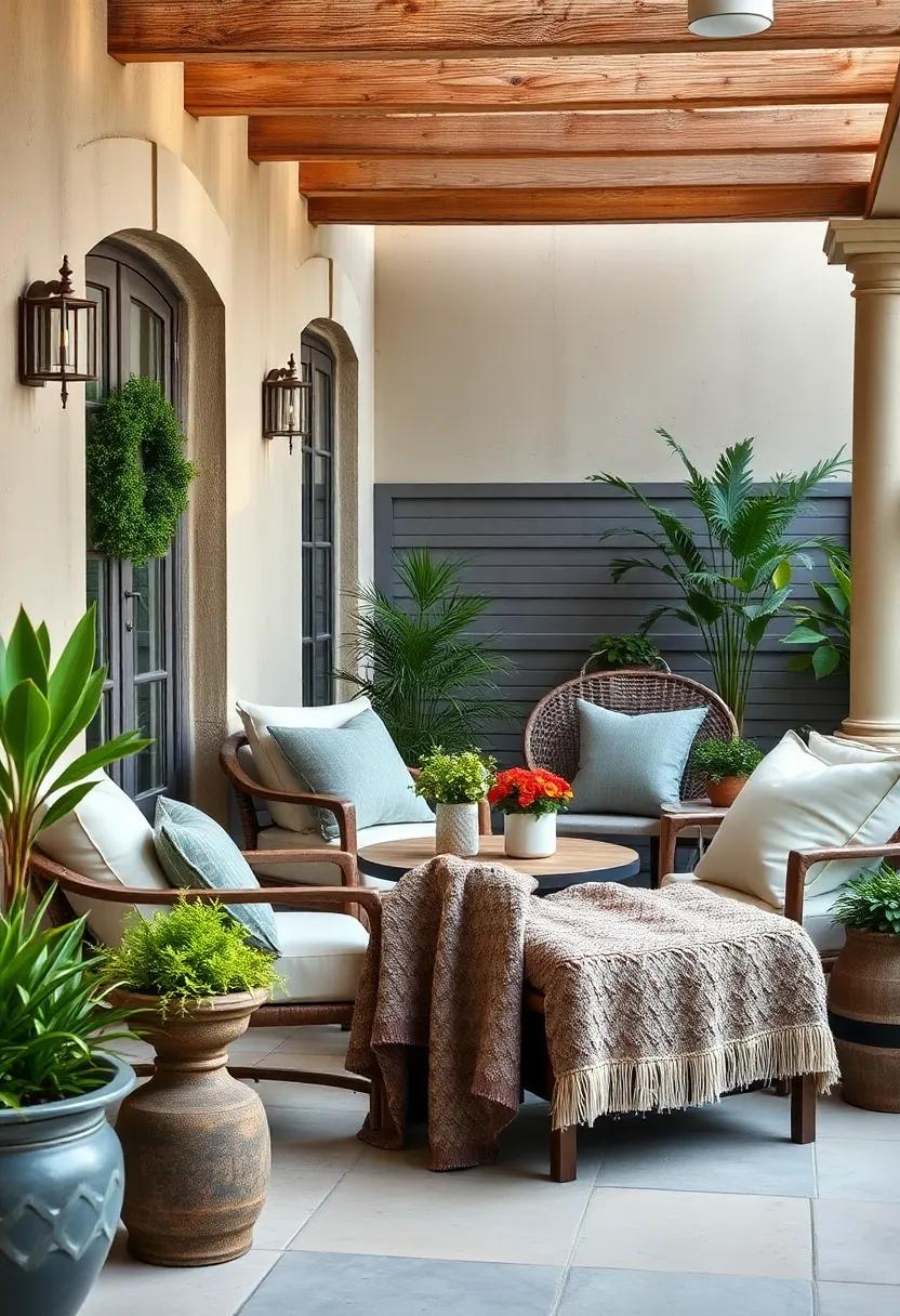 Go for oversized throws: Choose a chunky knit or faux fur throw to drape over chairs‍ for added warmth and style,⁣ perfect for cool evenings