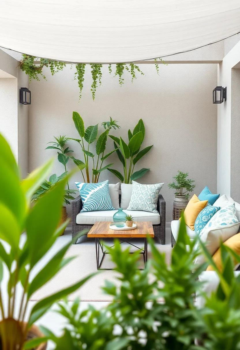 Unleash ⁢your creativity: DIY your own cushion covers using fabric paint or stencils to add a unique artistic touch ⁢to your outdoor​ decor