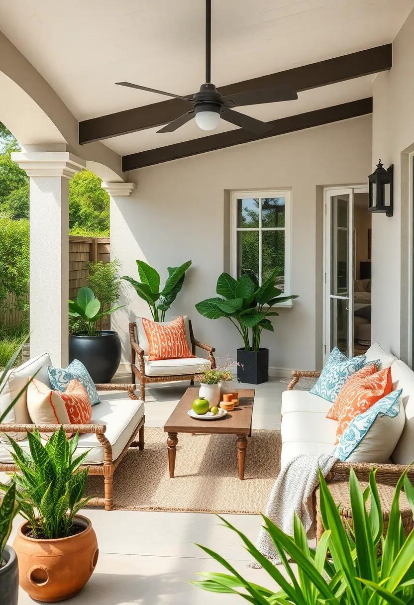 Use outdoor-friendly materials: Opt for weather-resistant fabrics that are both durable ‍and stylish, ⁢ensuring your cushions and⁤ throws last through the‍ seasons