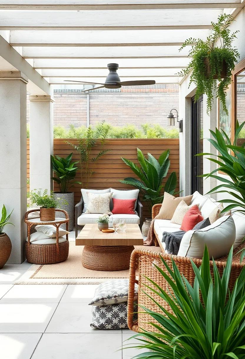 Use natural elements: Incorporate cushions and throws in earthy ⁣tones to ‌blend seamlessly with your garden surroundings, enhancing the outdoor experience
