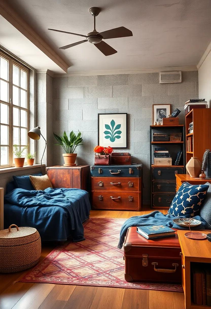 Vintage⁢ Suitcase⁣ Storage: Utilize old suitcases ‌as ‌stylish​ storage solutions that bring a touch of⁤ adventure⁢ and exploration to your room decor