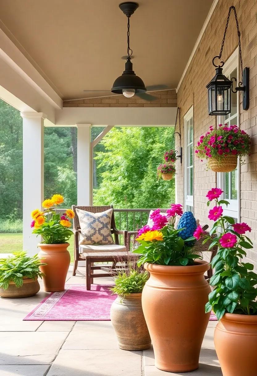 Terra Cotta Planters: Embrace⁣ rustic elegance with terra cotta planters showcasing vibrant blooms, ‌establishing a⁤ connection with nature