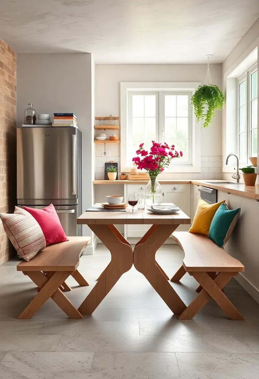 Collapsible Picnic‍ Table: Embrace​ a playful vibe with a collapsible picnic-style table that can ‍be⁢ used indoors or out, bringing charm​ to small ⁢spaces