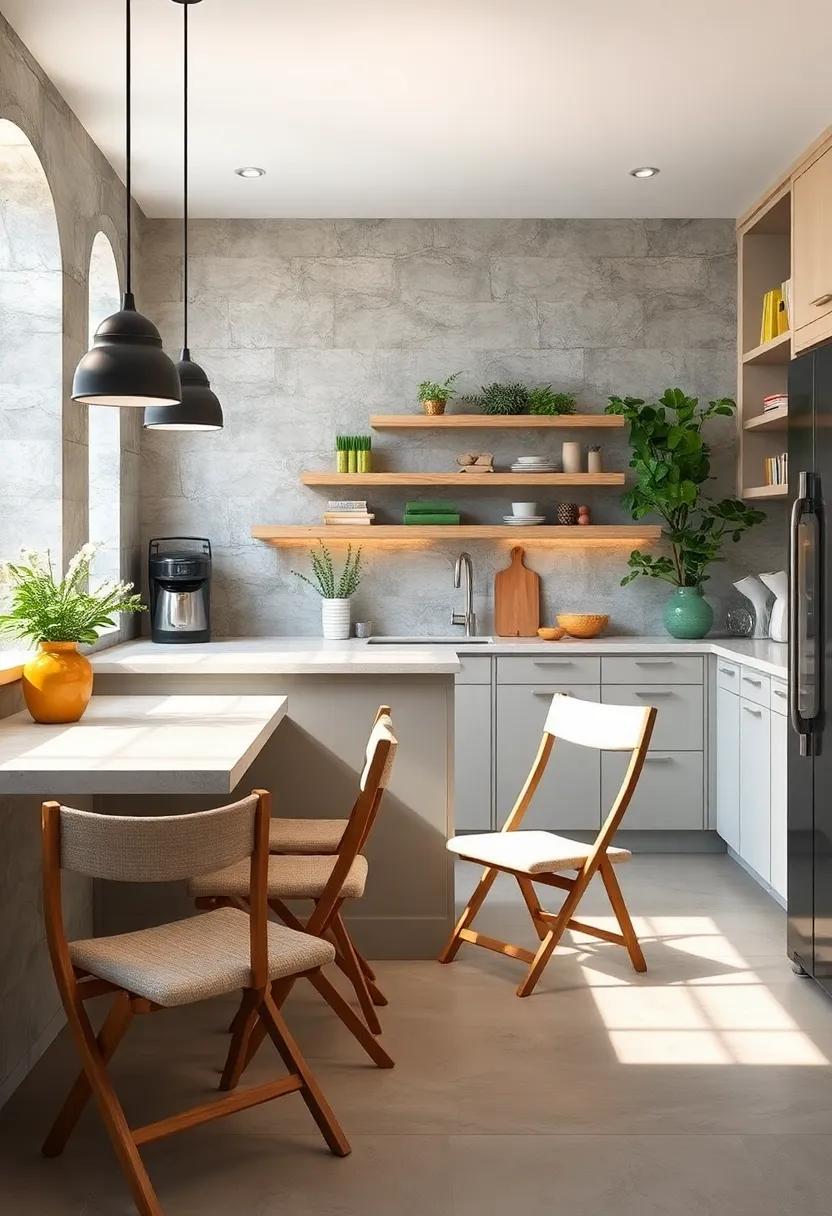 Foldable Chairs: Choose stylish, foldable chairs that provide practical​ seating without occupying too much space when not​ in use