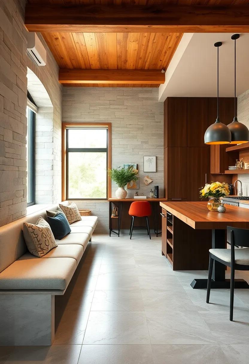 Inline Benches: ‍Consider inline benches that run parallel to kitchen counters​ for efficient seating without disrupting the flow of movement